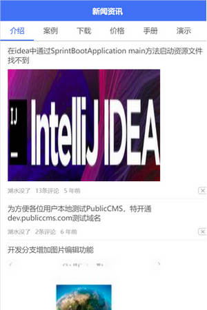 PublicCMS简单小程序源码