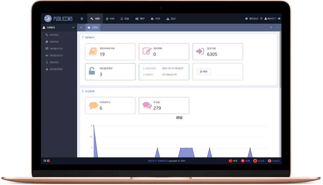 PublicCMS 202107.a 更新，轻松支撑千万日 PV 的内容管理系统