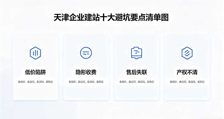 天津企业建站十大避坑要点清单图